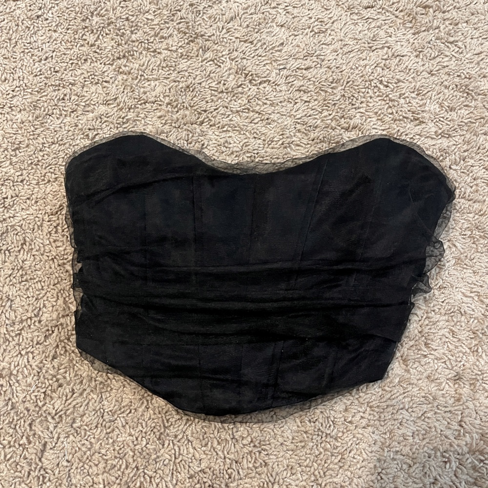 Zara crop bustier top